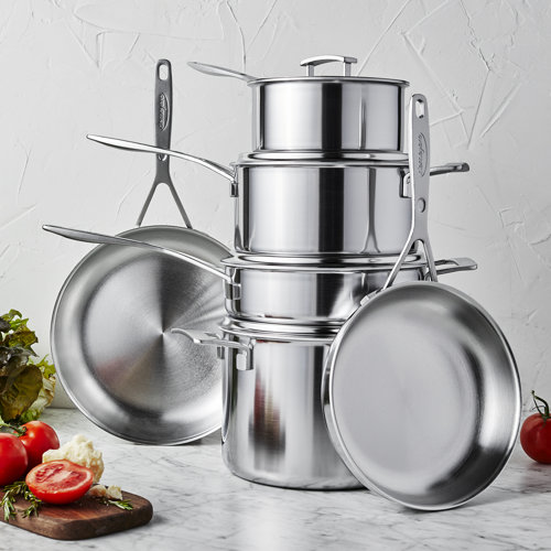 Demeyere Industry 5Ply 10 Piece Stainless Steel Cookware Set & Reviews